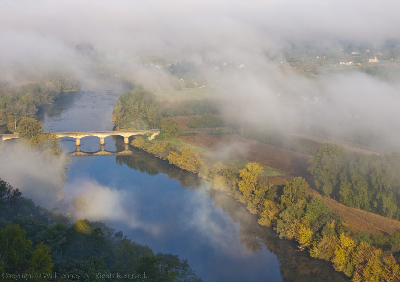 Morning Fog Below Domme: Photograph by Will Tenney
