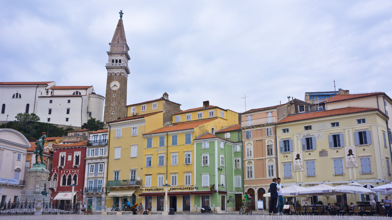 Tartini Square Piran: Photograph by Will Tenney