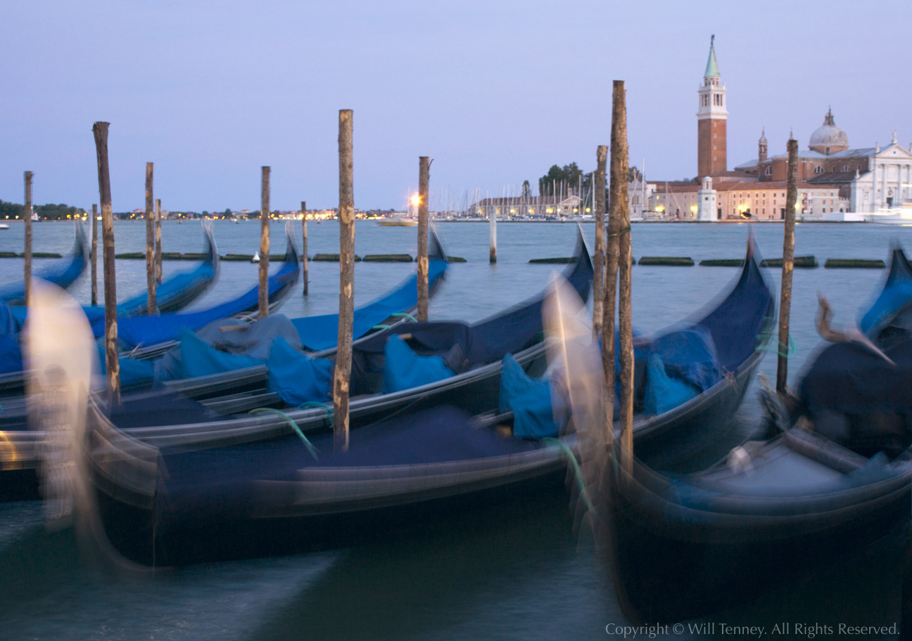 Evening Gondolas: Photograph by Will Tenney