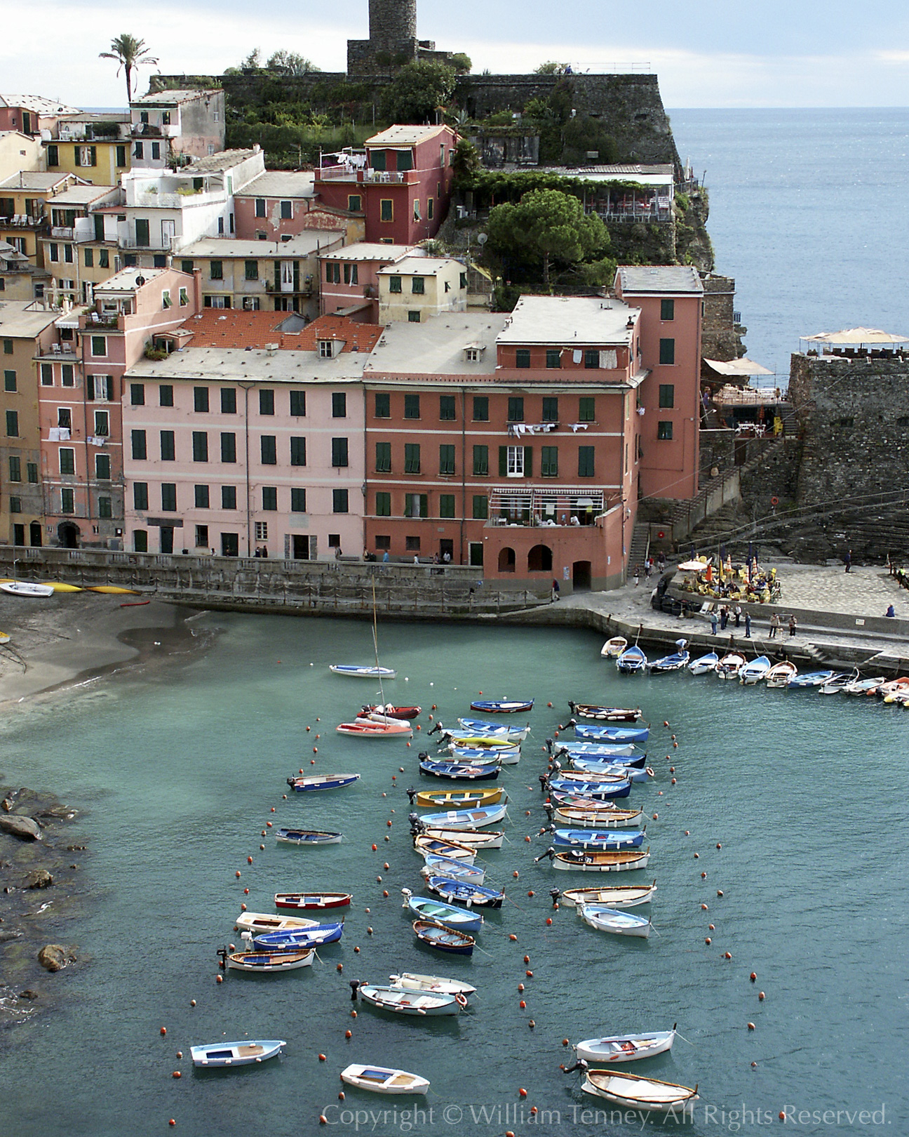 Vernazza Harbor Boats: Photograph by Will Tenney