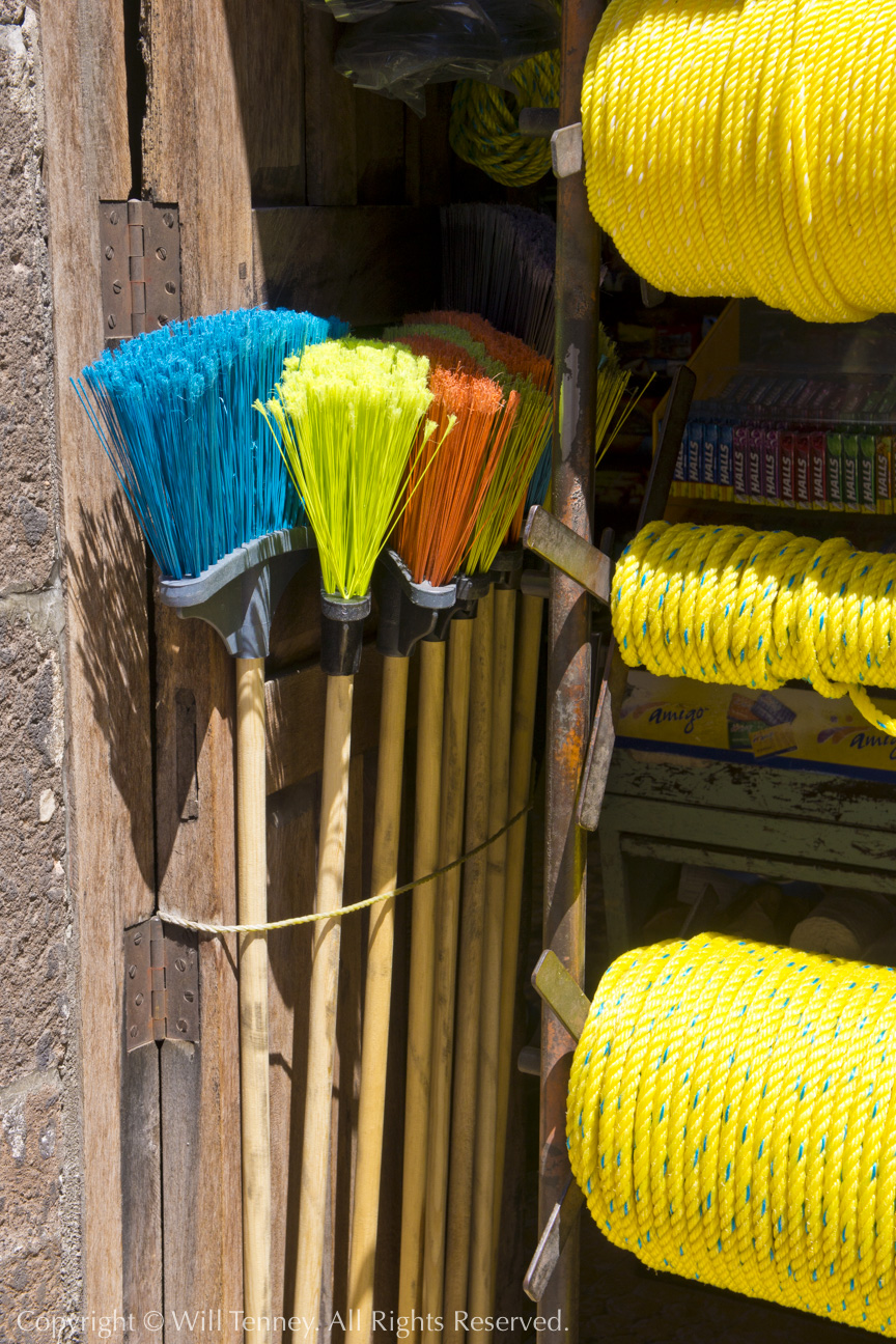 Color Brooms: Photograph by Will Tenney