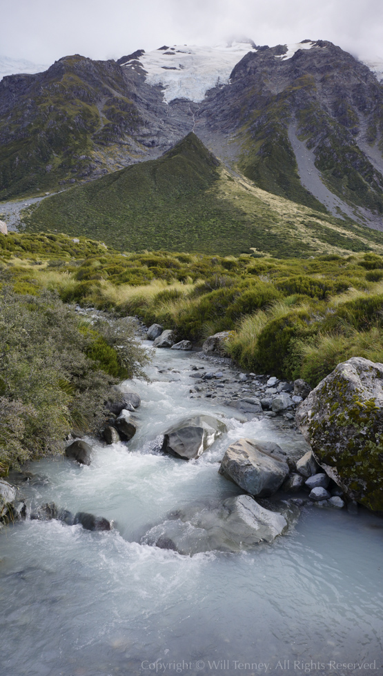 Glacial Stream: Photograph by Will Tenney