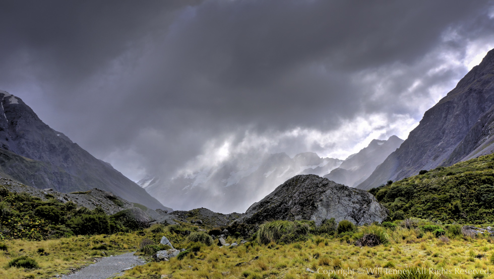 Hooker Valley Storm: Photograph by Will Tenney