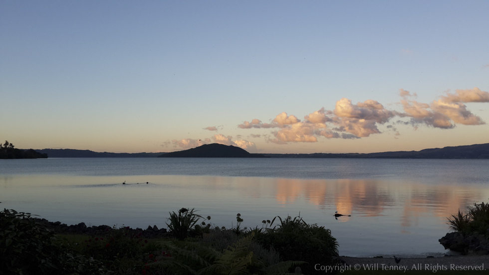 Rotorua Sunset: Photograph by Will Tenney