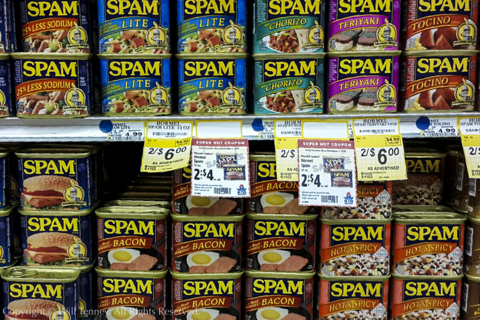 Spam A Lot: Photograph by Will Tenney
