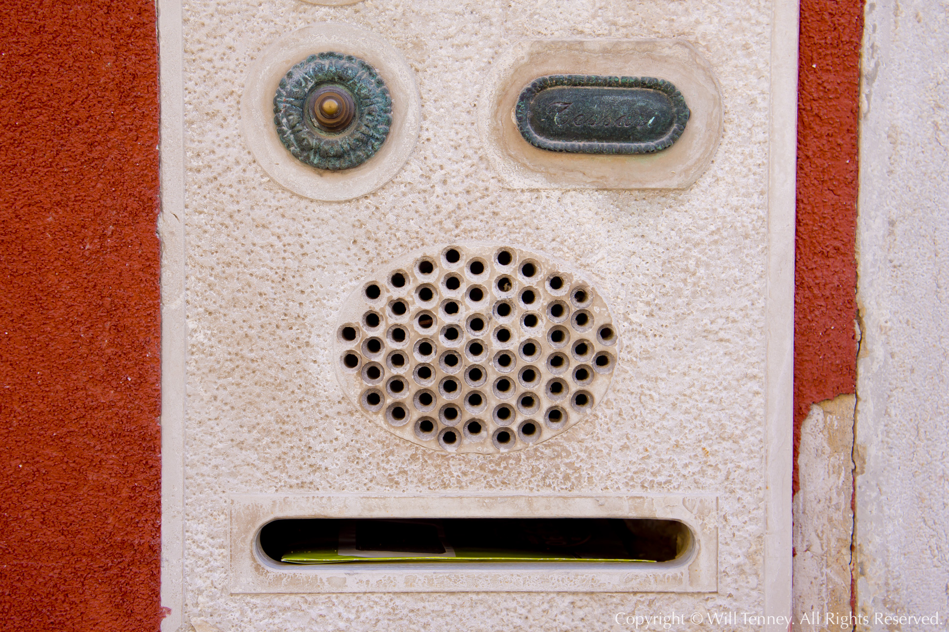 Venice Doorbell #3: Photograph by Will Tenney