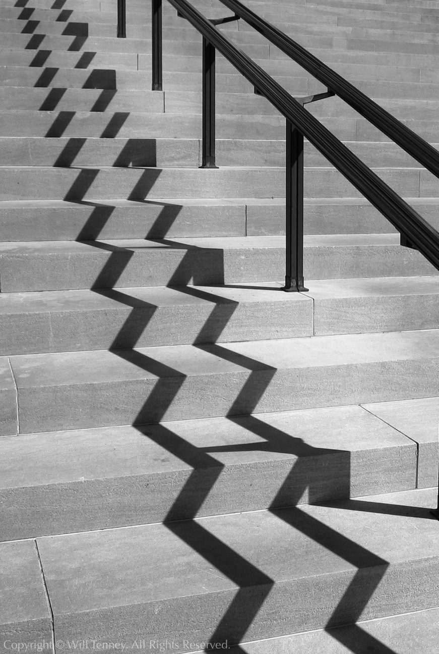 Stair Shadow: Photograph by Will Tenney
